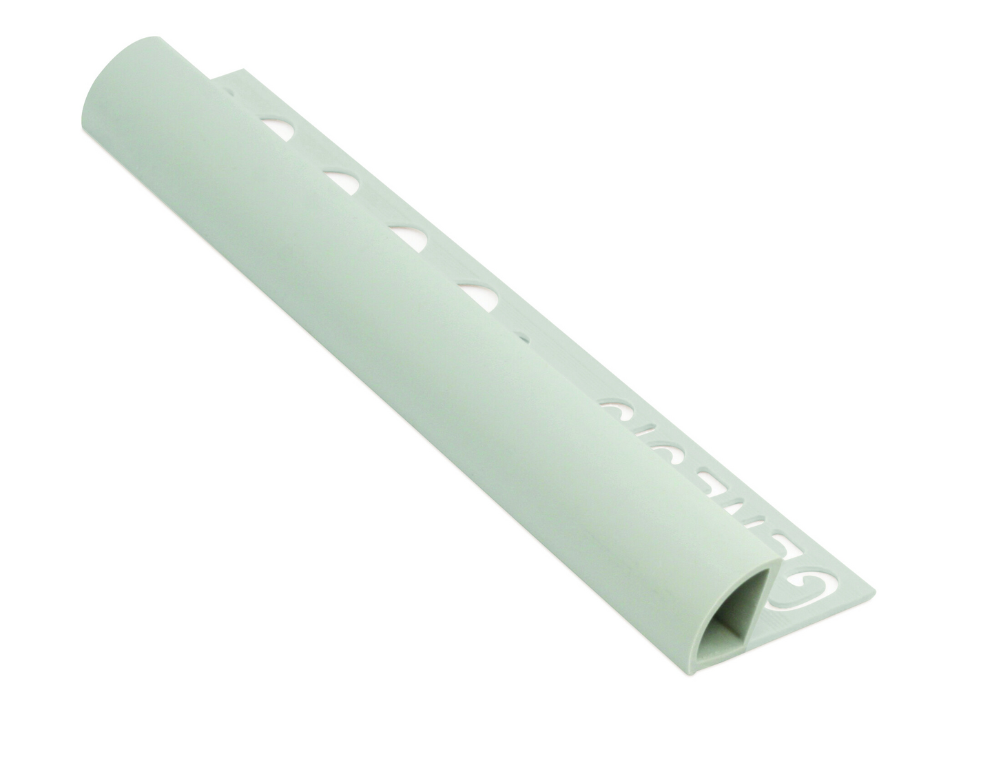 Laattalista Genesis pyöreä 8mm 250c PVC vaaleanharmaa