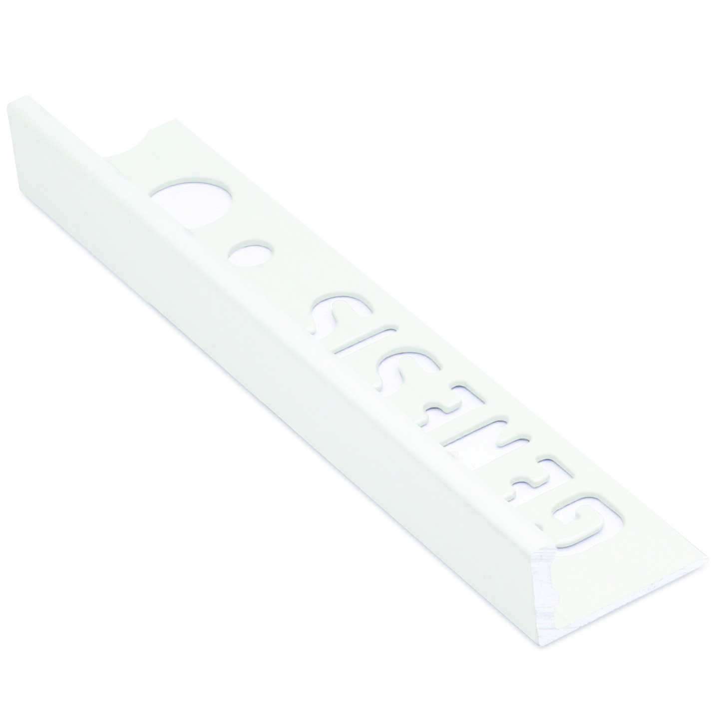 Laattalista Genesis L-malli 8mm 250cm matta valkoinen