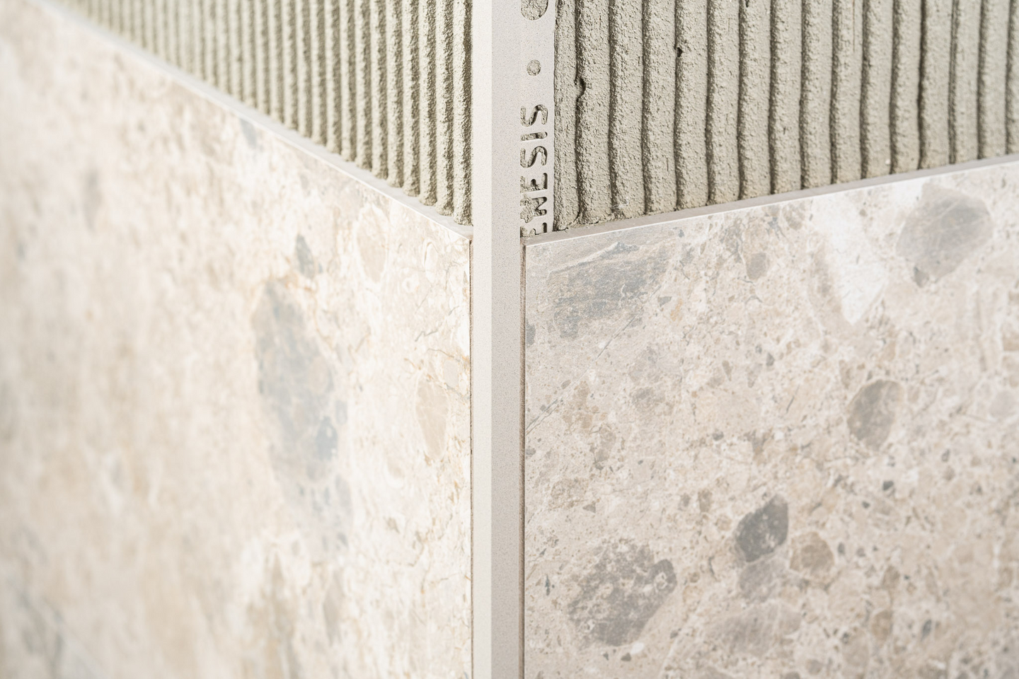 Laattalista Genesis neliö 10mm 250cm Sandstone