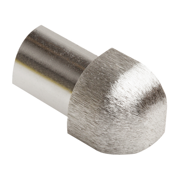 Ulkokulmapala Genesis pyöreä 8mm harjattu hopea 2 kpl/pkt