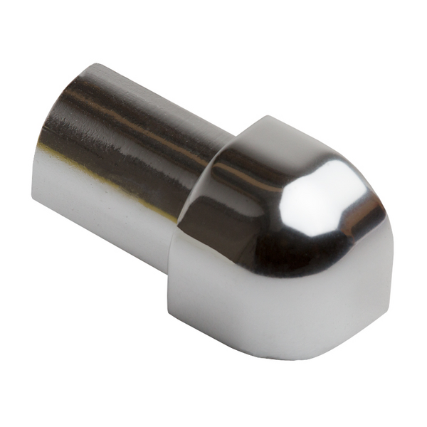 Ulkokulmapala Genesis pyöreä 12mm kiiltävä hopea 2 kpl/pkt