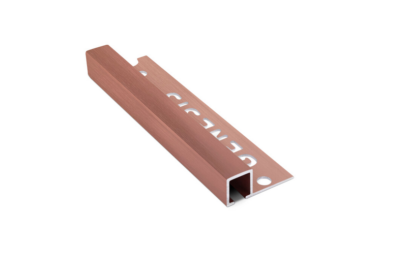 Laattalista Genesis neliö 10mm 250cm kiiltävä Rose