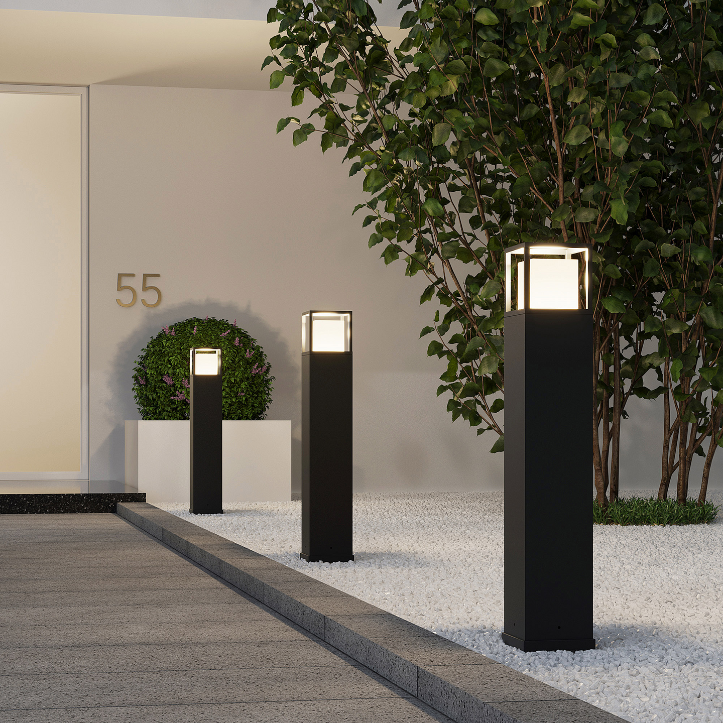 Ulkopylväsvalaisin TRIO Witham led 14,5W 80cm antrasiitti