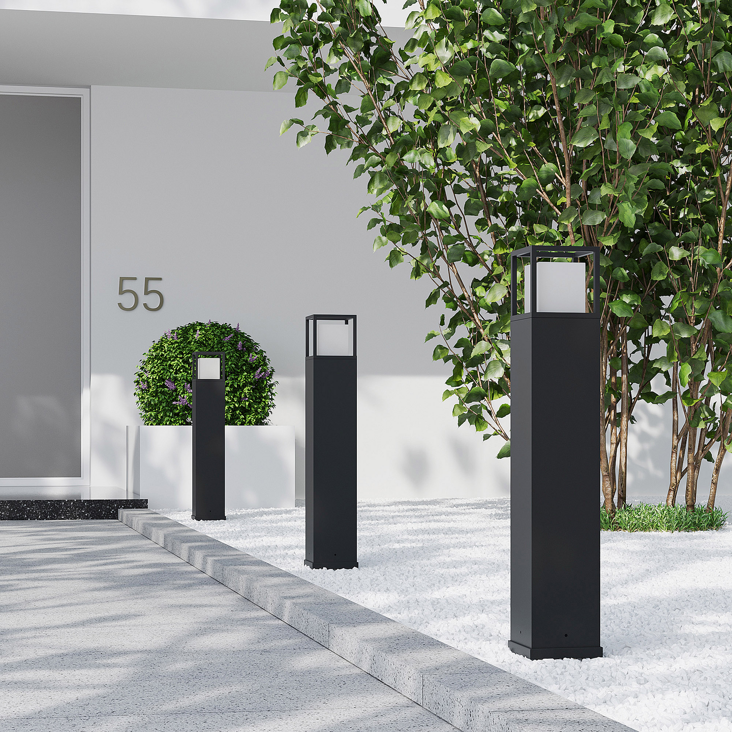 Ulkopylväsvalaisin TRIO Witham led 14,5W 80cm antrasiitti