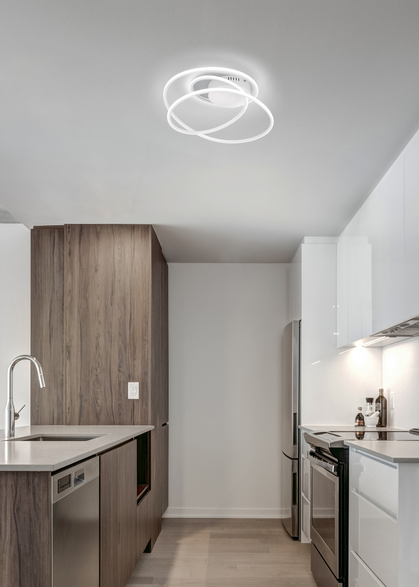 Kattovalaisin TRIO Bologna led 5100lm 4000K mattavalkoinen