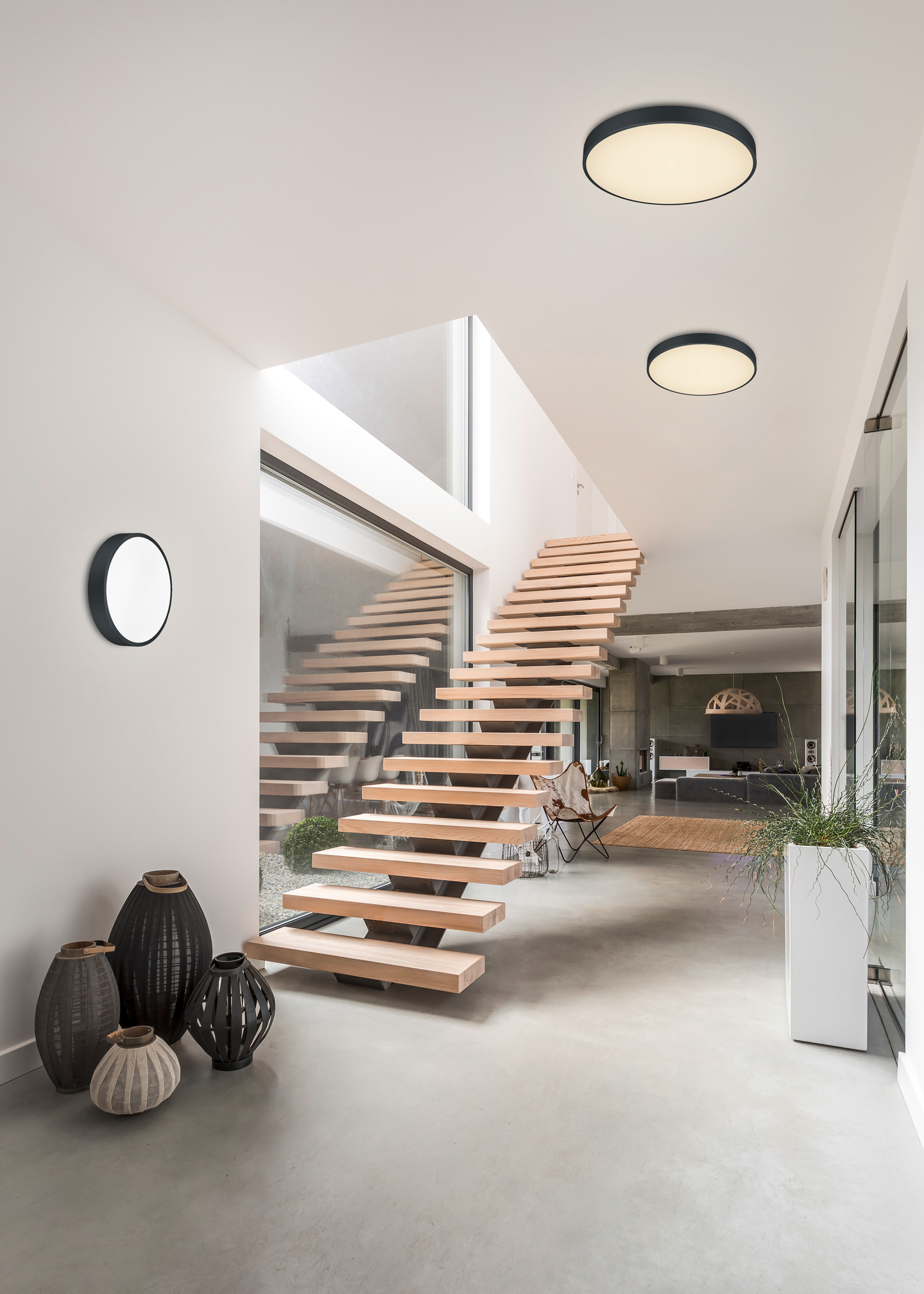 Kattovalaisin TRIO Waco led 3200 lm 30 cm mattamusta