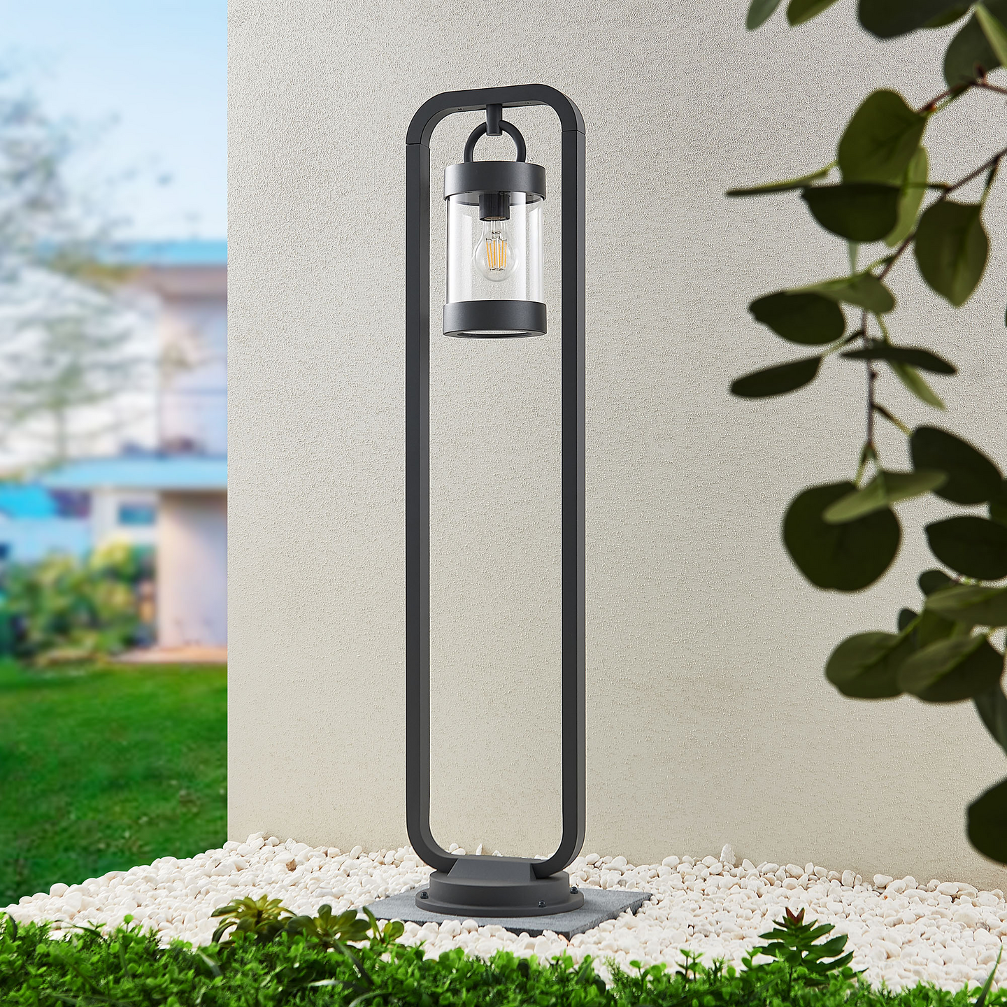 Ulkopylväsvalaisin TRIO Sambesi E27 antrasiitti hämärätunnistimella