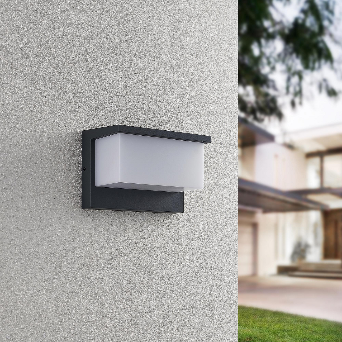 Seinävalaisin TRIO Nestos led IP54 antrasiitti