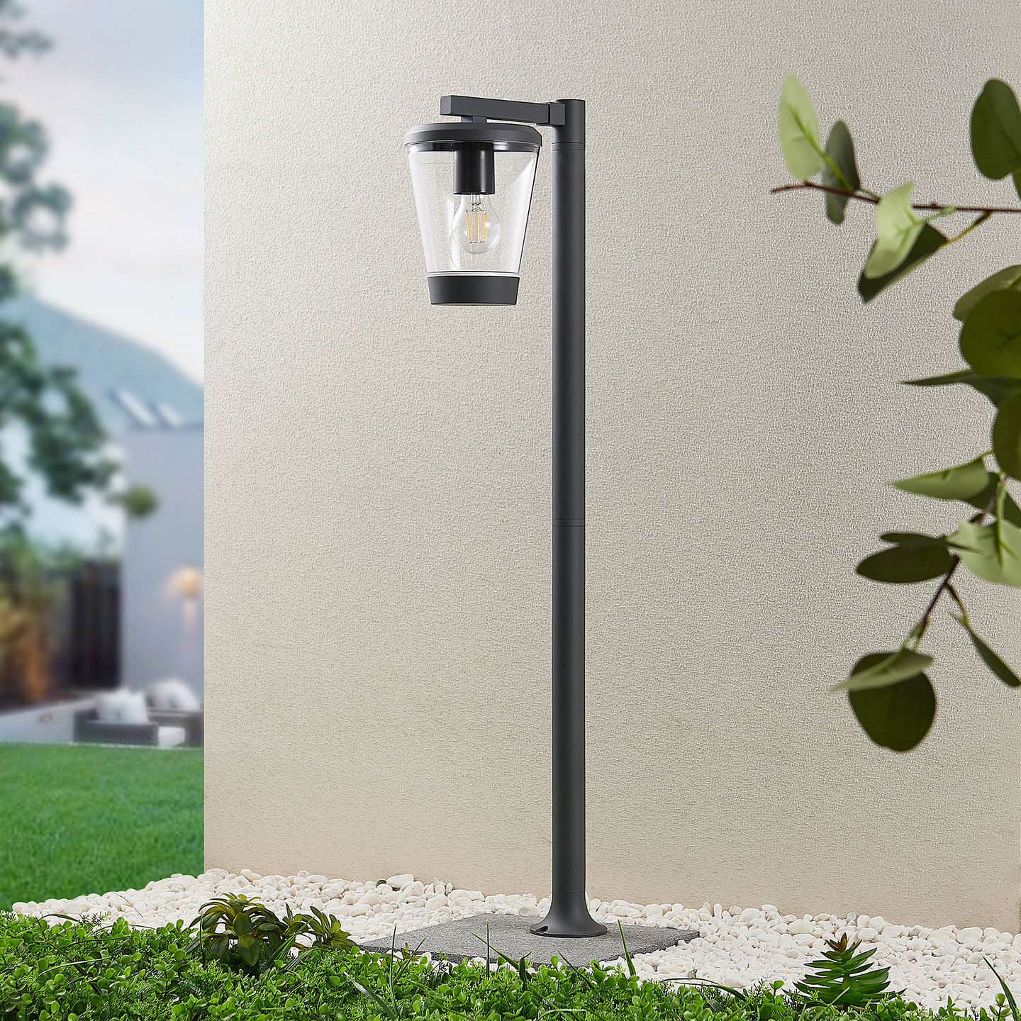 Pylväsvalaisin TRIO Cavado E27 100cm antrasiitti