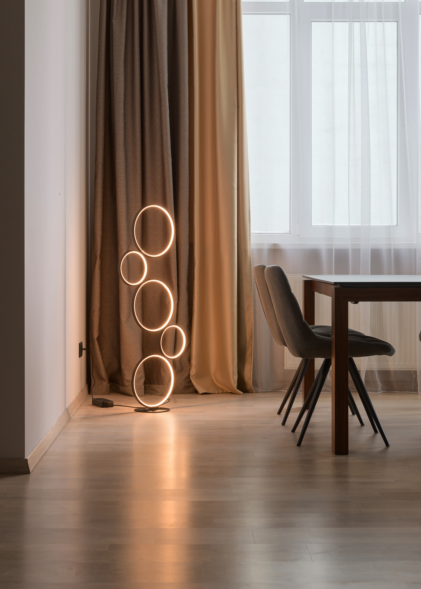 Lattiavalaisin TRIO Rondo Led 4700Lm Mattamusta