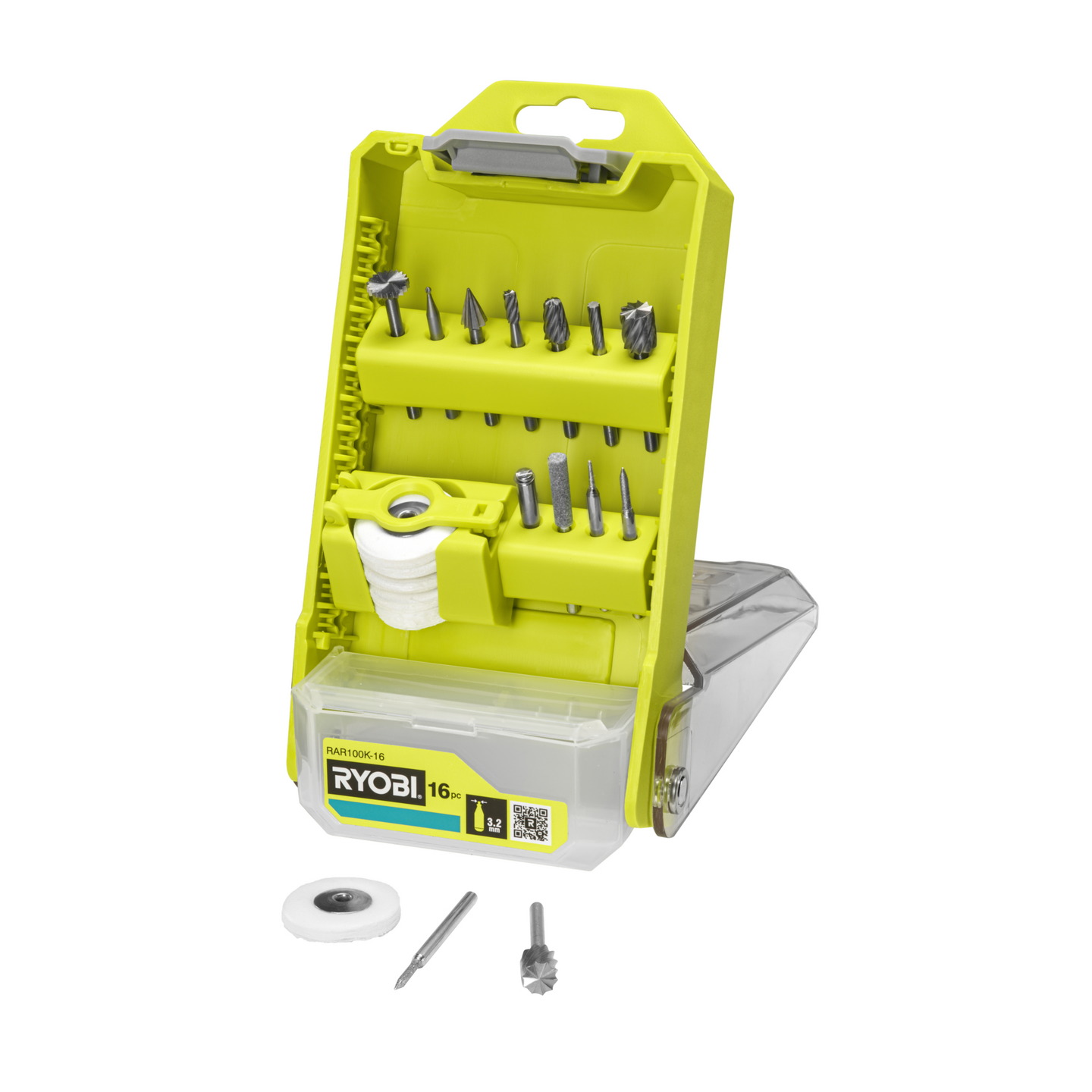 Veisto- ja kaiverrusteräsarja Ryobi 16 osaa