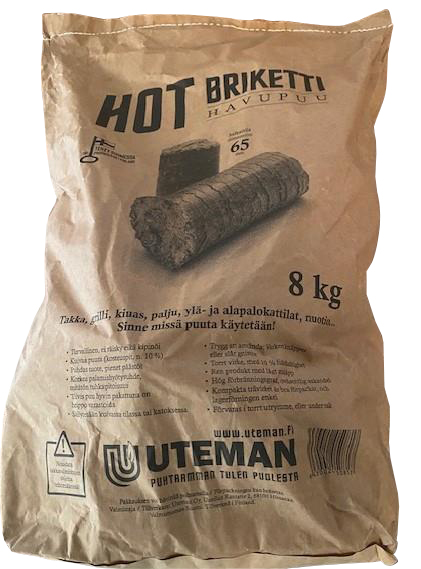 Briketti Uteman Hot 65mm 8kg havu