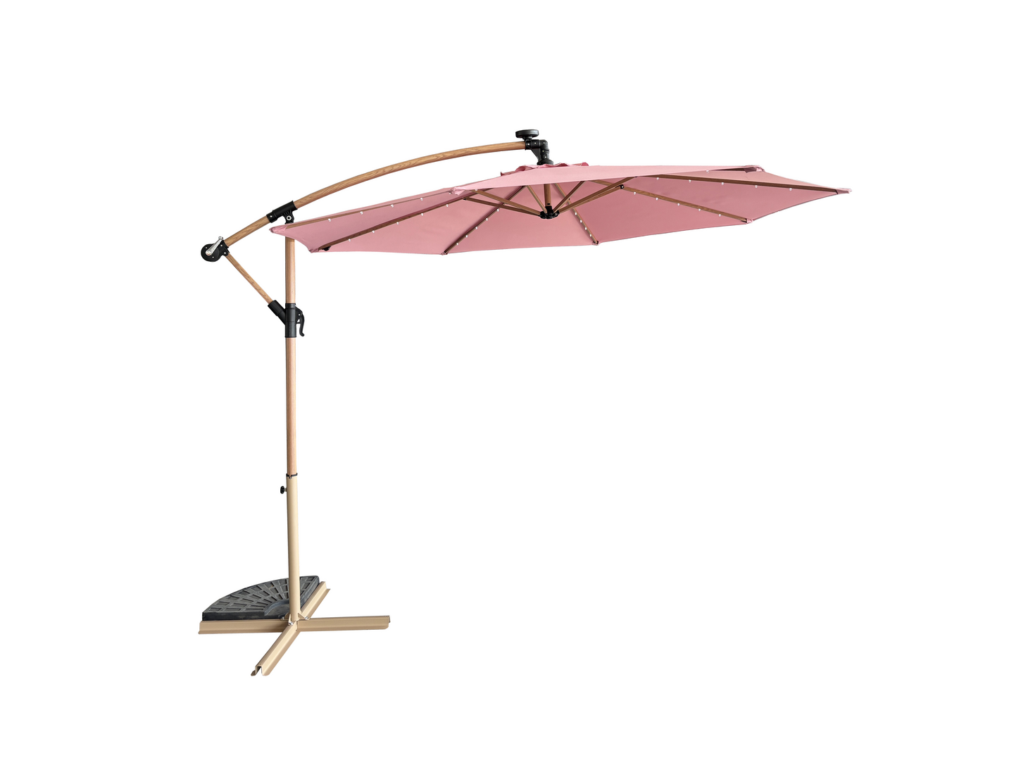 LED-PARASOLL CELLO PISA ROSA 300CM