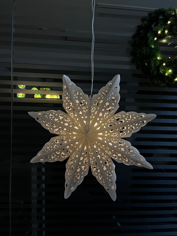 Paperitähti Cello Pitsi 60 cm valkoinen