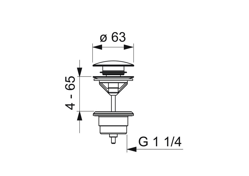 Pohjaventtiili Oras 200061-81 pronssi