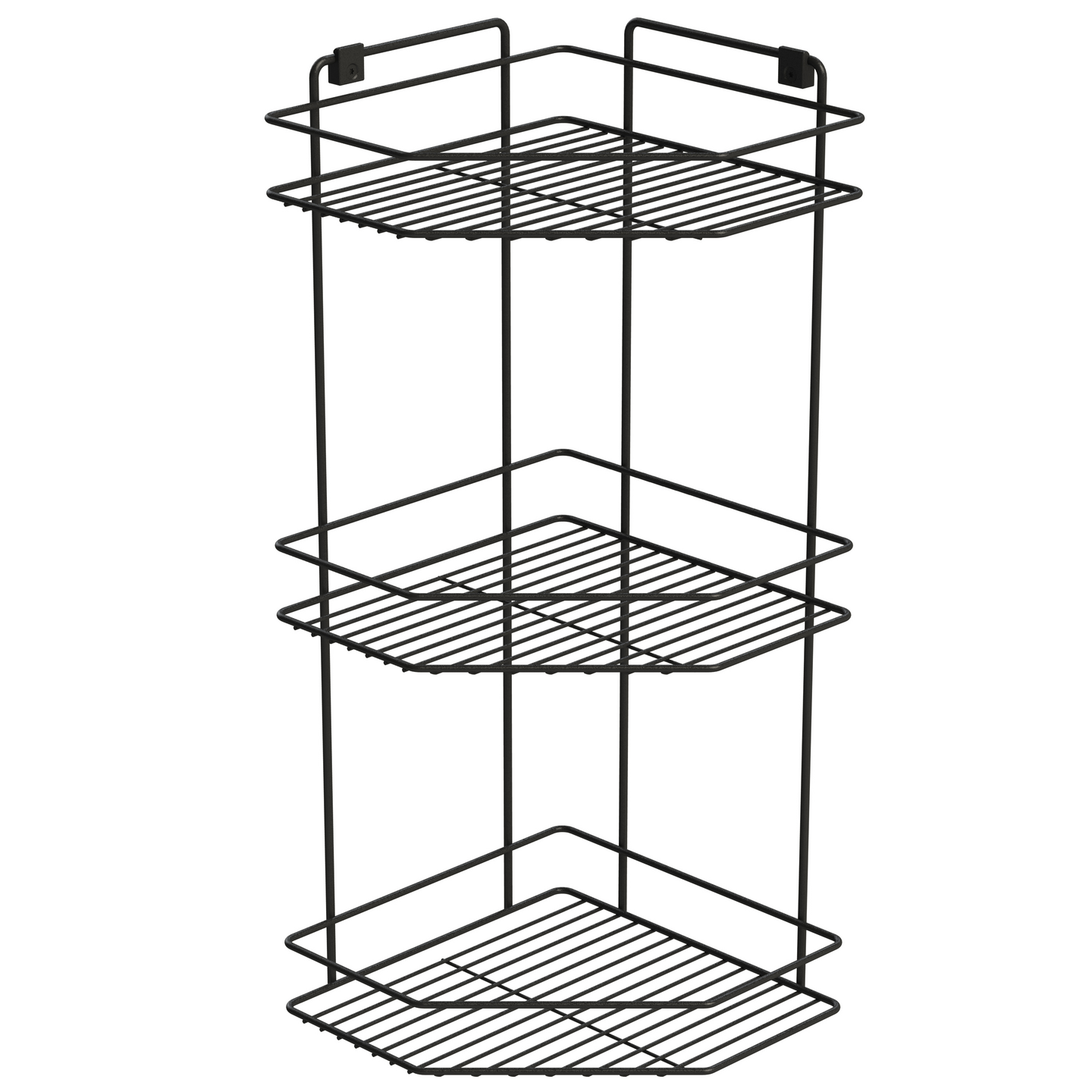 Kulmahylly LM 594 3 tasoa epoksi musta