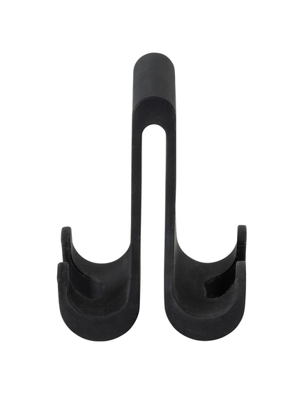 Kaksoispyyhekoukku Wenko Verna Duo silikoni 5x97x9,5cm musta