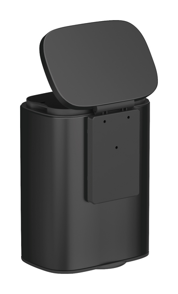 Seinäroska-astia Wenko Sare 21,5x29,5x19 cm musta TurboLoc-kiinnityksellä