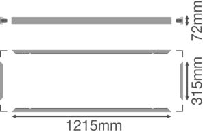 Mekaaninen lisätarvike Ledvance Panel Pfm 1200x300 Sf Mount Kit H70V