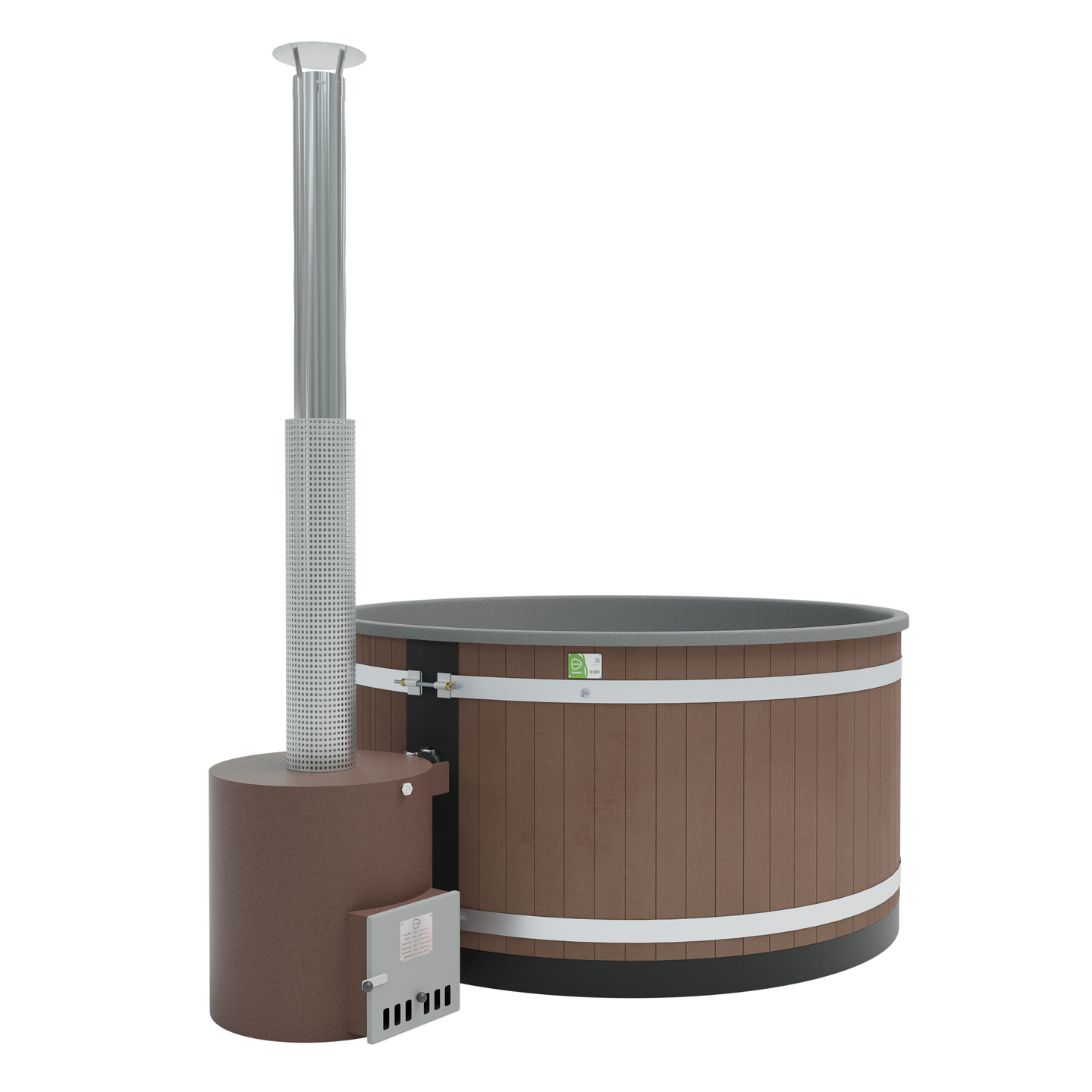 Kylpytynnyri Kirami Comfort Family L Tube EP Mocca, LightGray