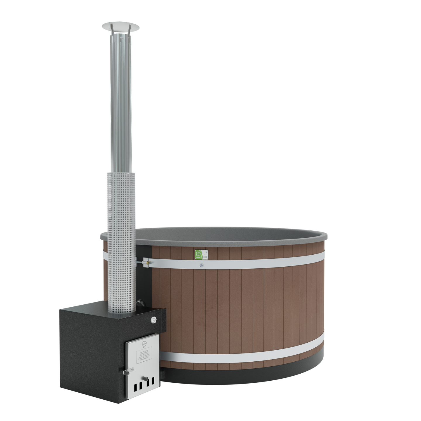 Kylpytynnyri Kirami Comfort Family L Cube EP Mocca, LightGray