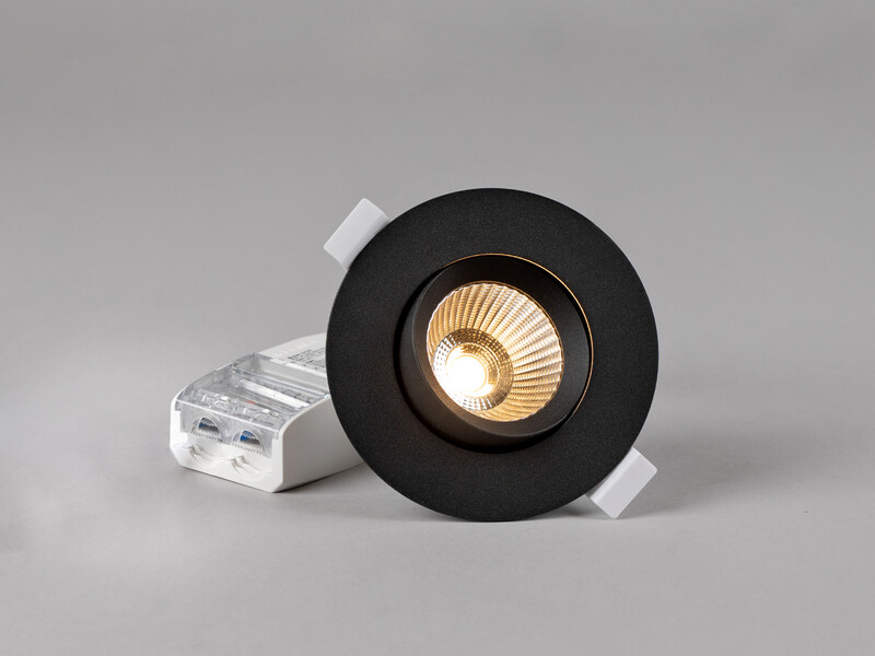 Alasvalo Optic G2 L Quick IP44 640lm 7,5W 930 himmennettävä musta