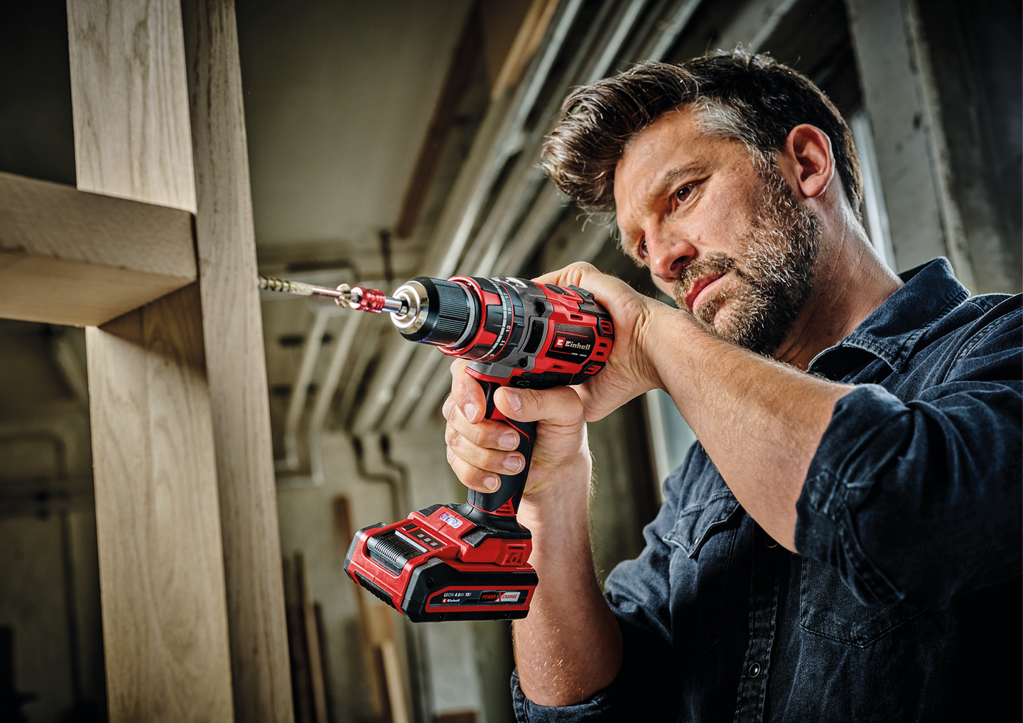 Akkuiskuporakone Einhell Power X-Change TP-CD 18/50 Li-i BL 2x2,0Ah