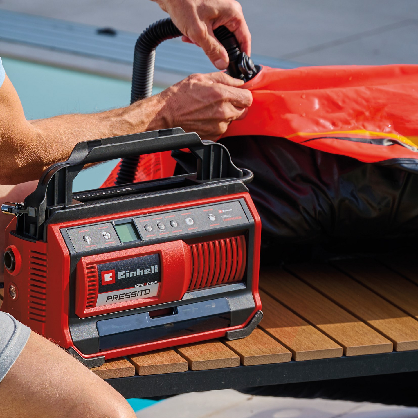 Akkukompressori Einhell Power-X-Change Pressito 18/25 Hybrid