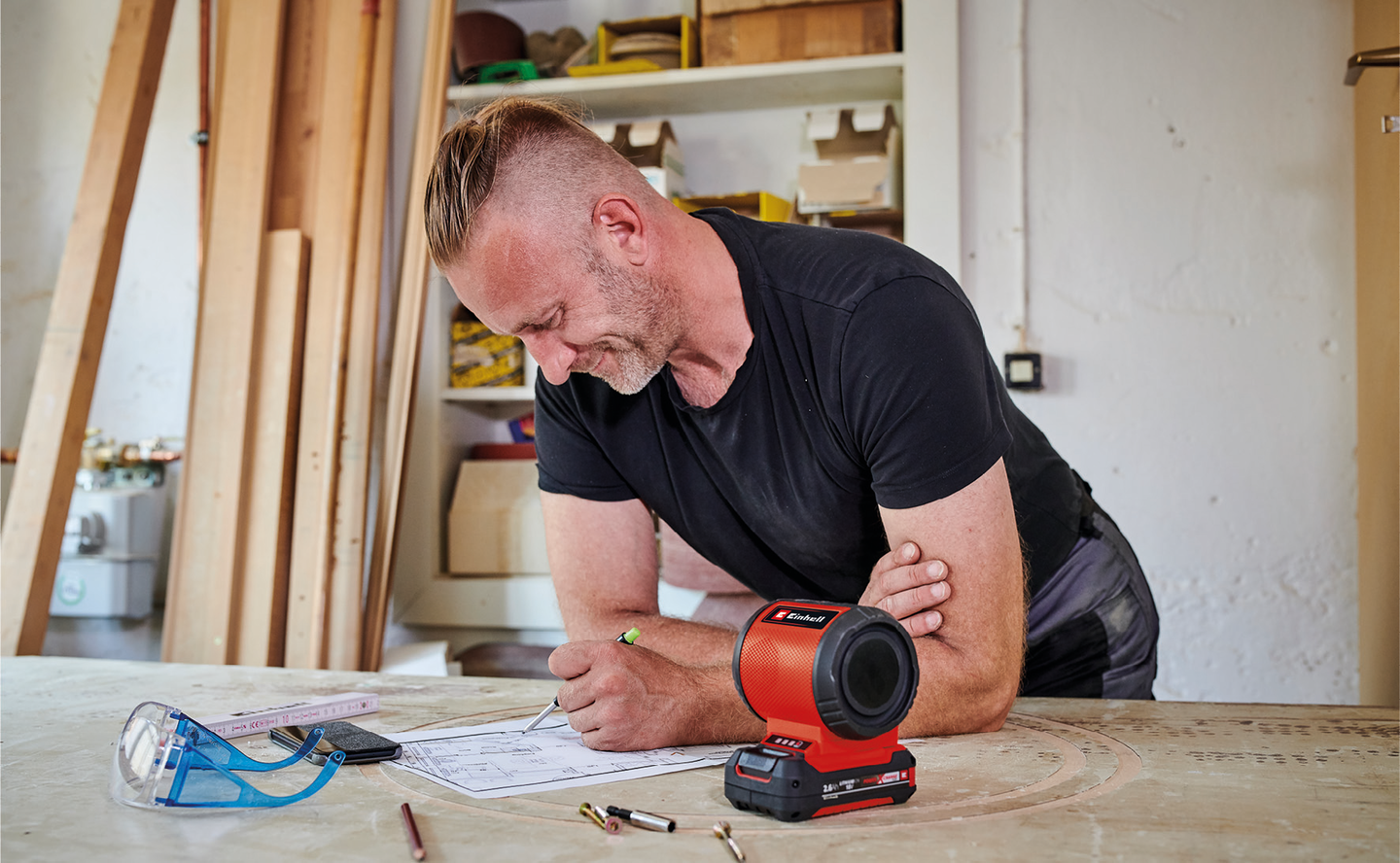 Akkukaiutin Einhell Power X-Change TC-SR 18 Li BT-Solo