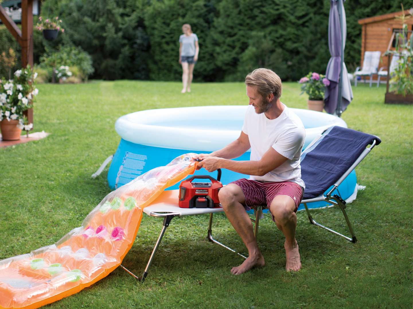 Akkukompressori Einhell Power-X-Change Pressito