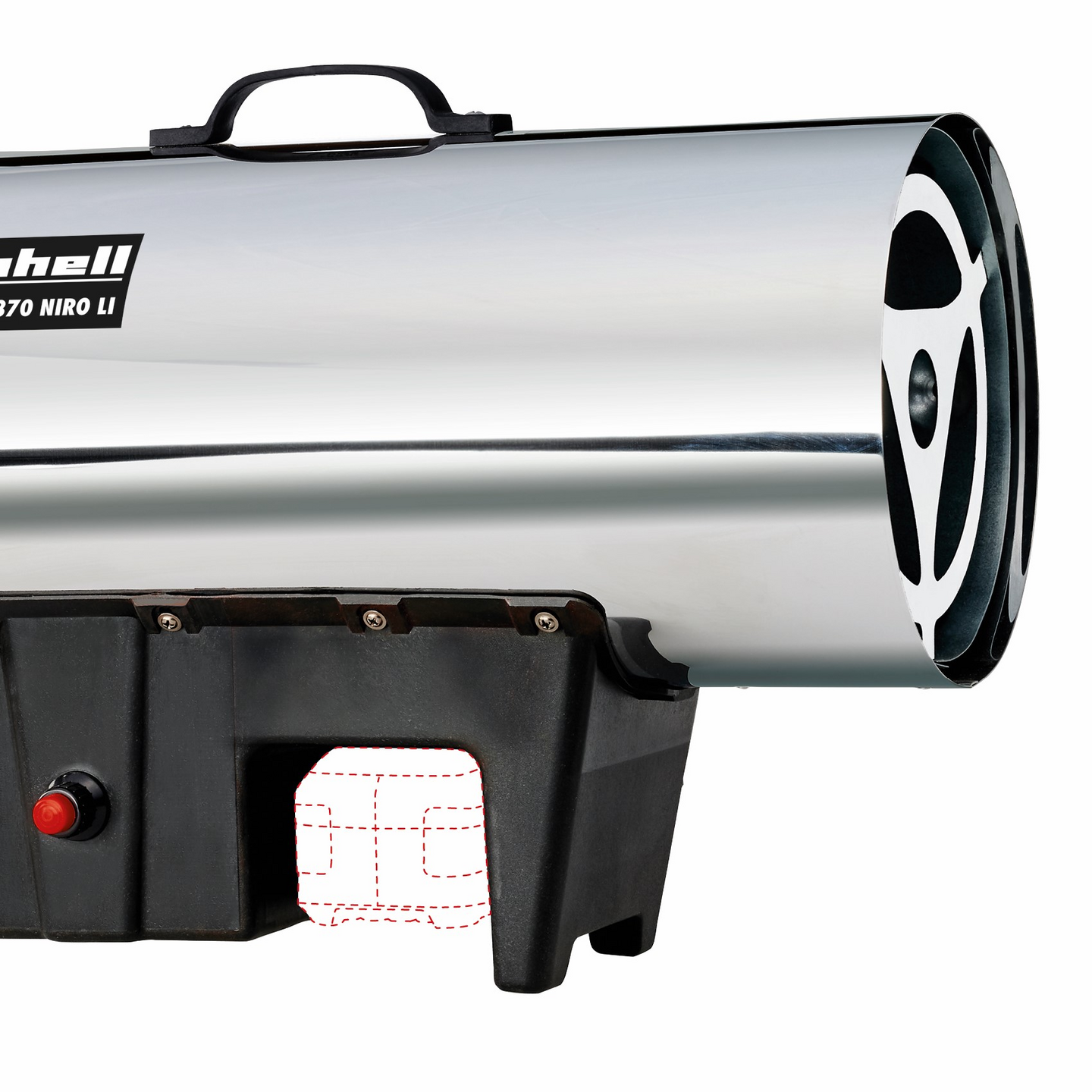 Akkulämmitin Einhell Power X-Change GE-HG 18/370 Niro Li-Solo D/AT