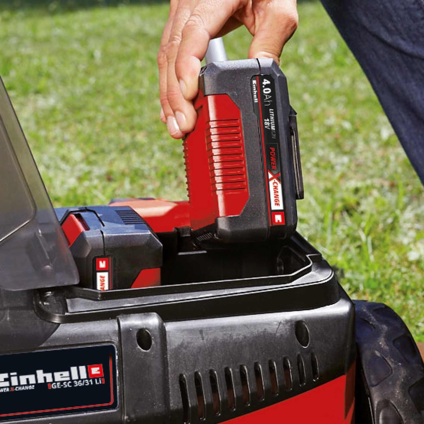 Akkuilmaaja Einhell Power X-Change GC-SC 36/31 Li-Solo