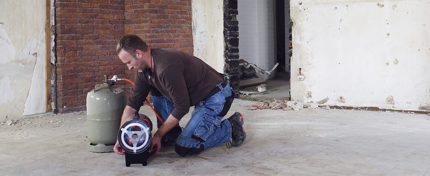 Akkulämmitin Einhell Power X-Change GE-HG 18/370 Niro Li-Solo D/AT