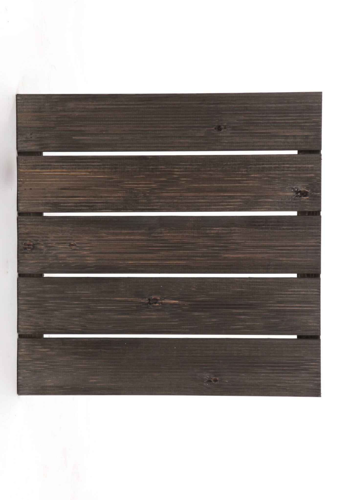 Pihalaatta Miljöökoriste puuta 50x50cm sileä grafiitinharmaa