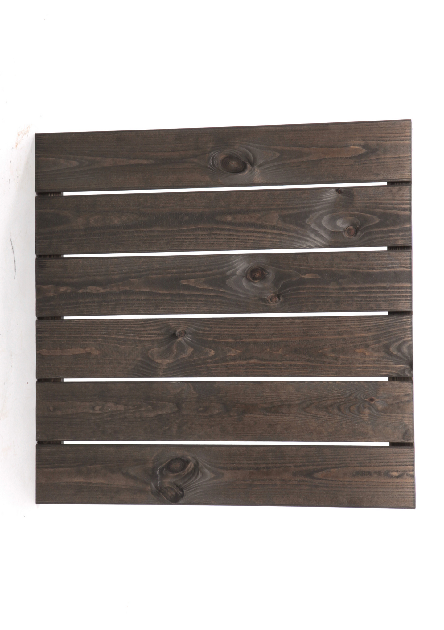 Pihalaatta Miljöökoriste puuta 60x60cm sileä grafiitinharmaa