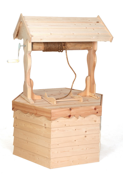 Pihakaivo Miljöökoriste 100cm vinssi+köysi puuvalmis