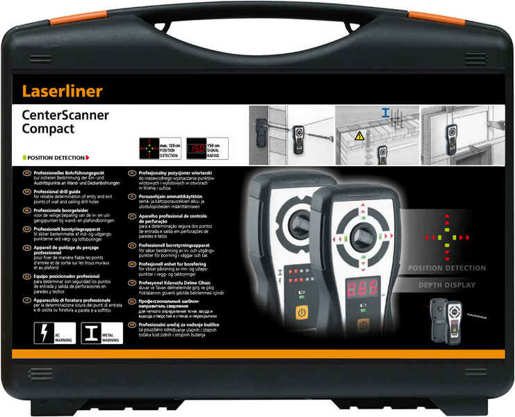 Porauskohdistin Laserliner CenterScanner Compact