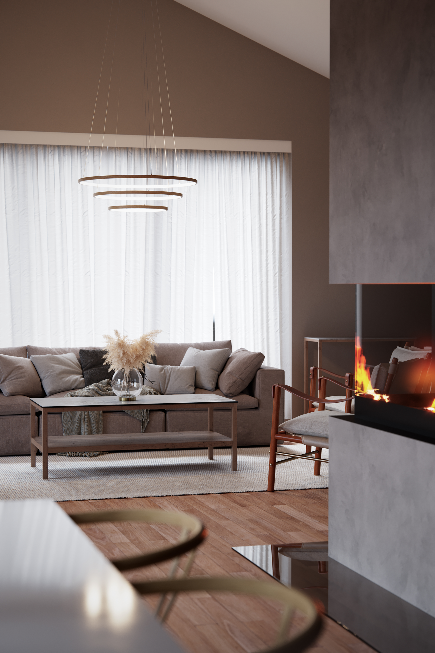 Riippuvalaisin By Rydéns Trione 80cm puu