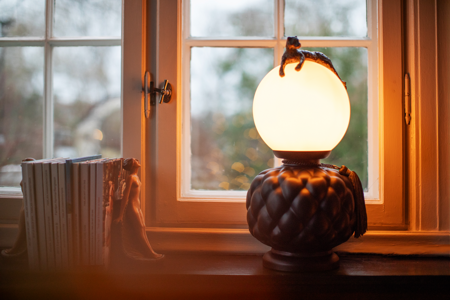 Pöytävalaisin By Rydéns Viva La Diva musta/valkoinen