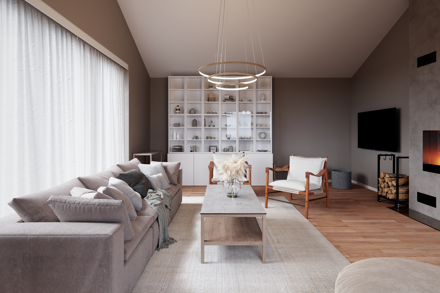 Riippuvalaisin By Rydéns Trione 80cm puu