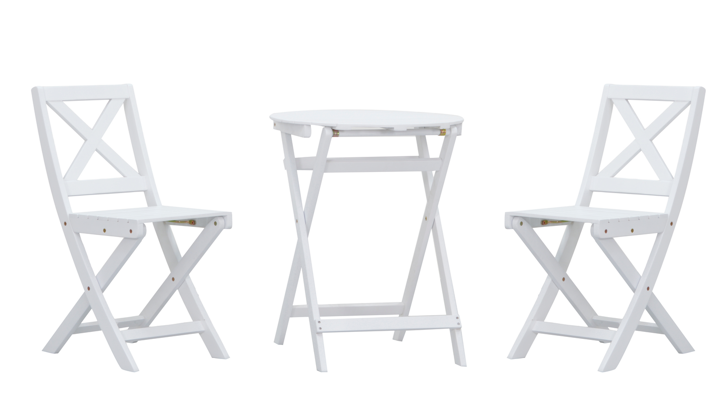 Pöytä Cello Patio halkaisija 60cm valkoinen