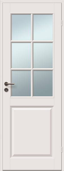 Sisäovi Viljandi Caspian peiliovi 6-ruutuinen valkoinen