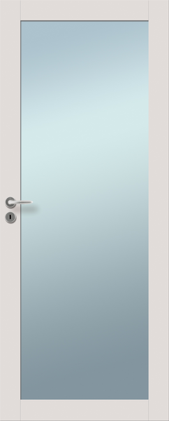 Sisäovi Viljandi Forte massiivikehysovi 1-ruutuinen valkoinen