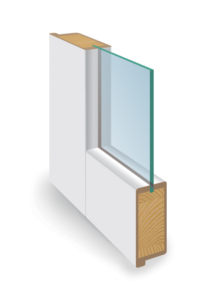 Sisäovi Viljandi Forte massiivikehysovi 1-ruutuinen valkoinen