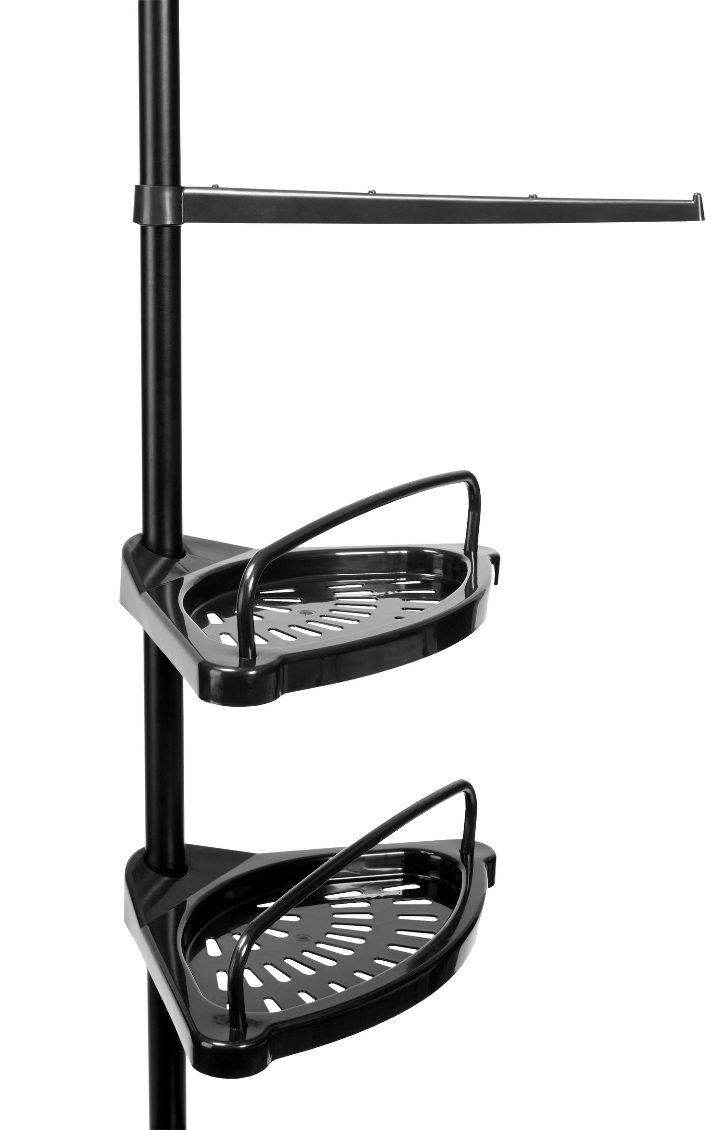 Suihkuhylly Goodiy teleskooppi 100-310cm mattamusta