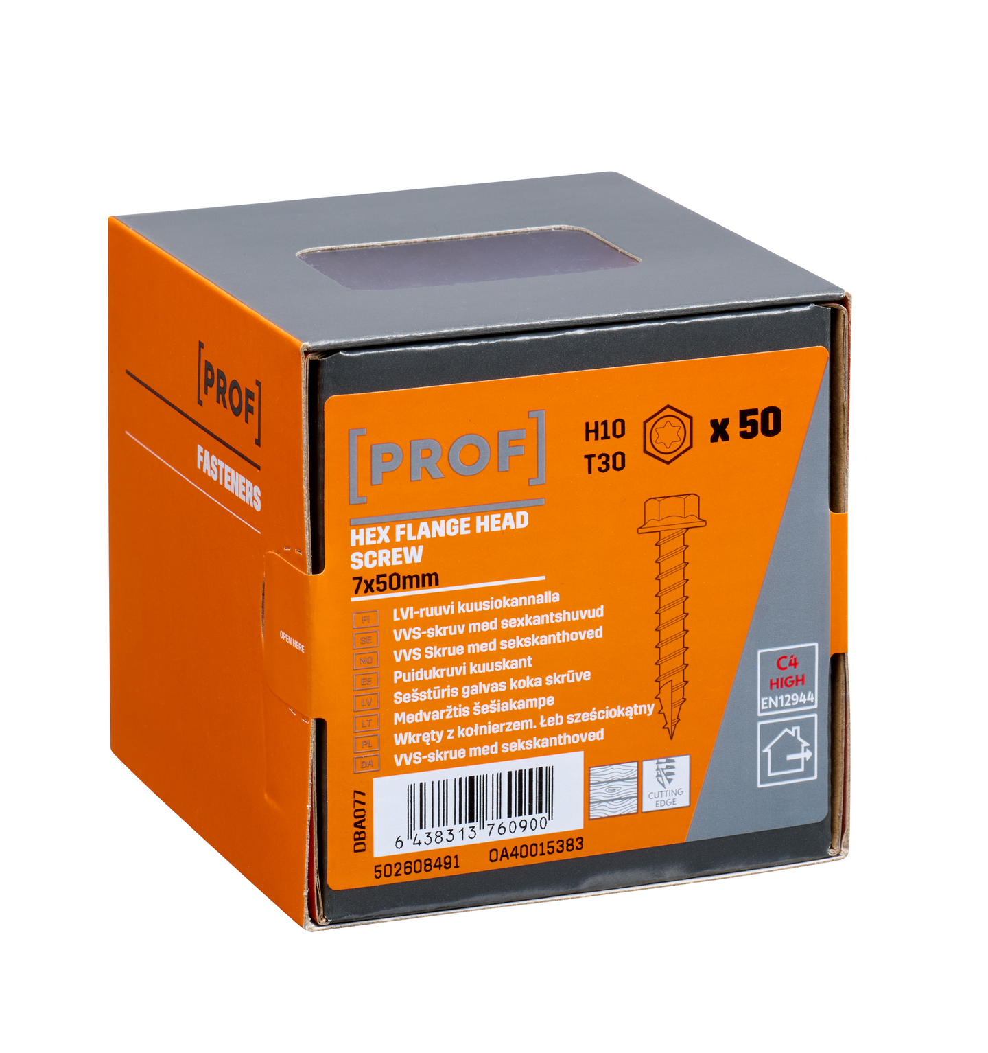 LVI-ruuvi PROF C4 T30 HX 7x50 50kpl