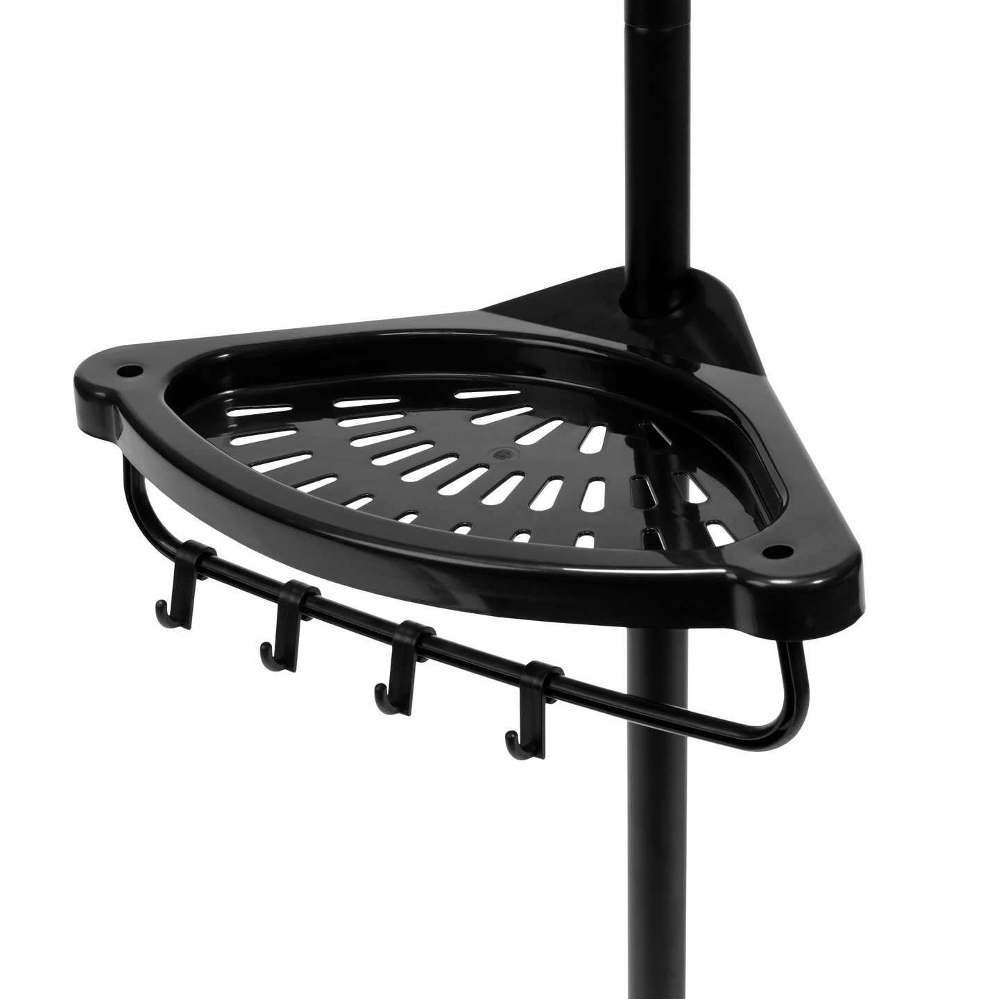 Suihkuhylly Goodiy teleskooppi 100-310cm mattamusta