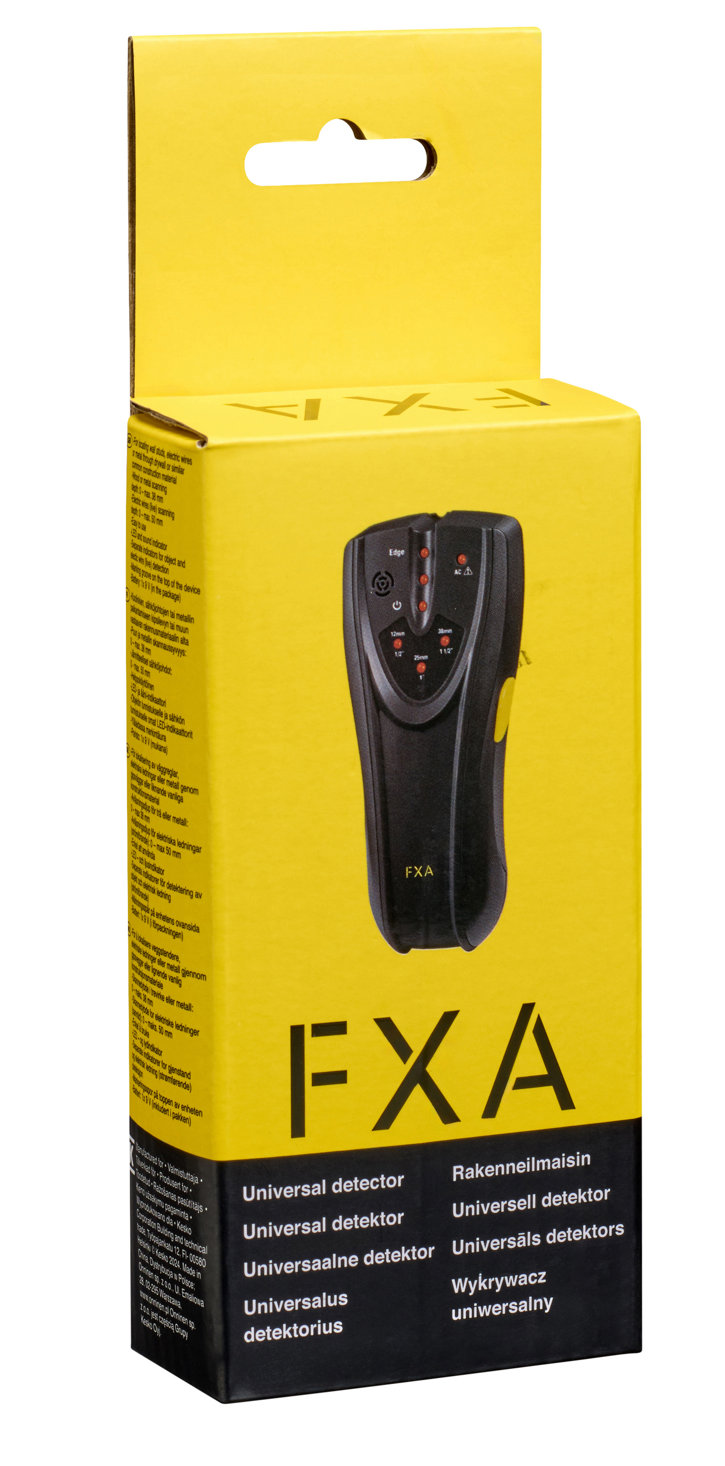 Rakenneilmaisin FXA led- ja äänimerkki puu, metalli ja sähköjohdot