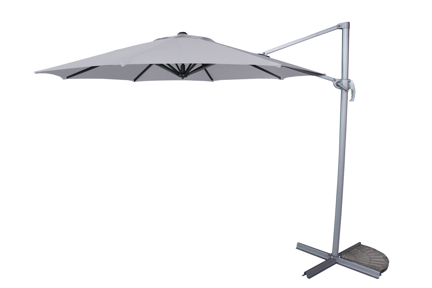 Aurinkovarjo Cello Capri harmaa 300cm