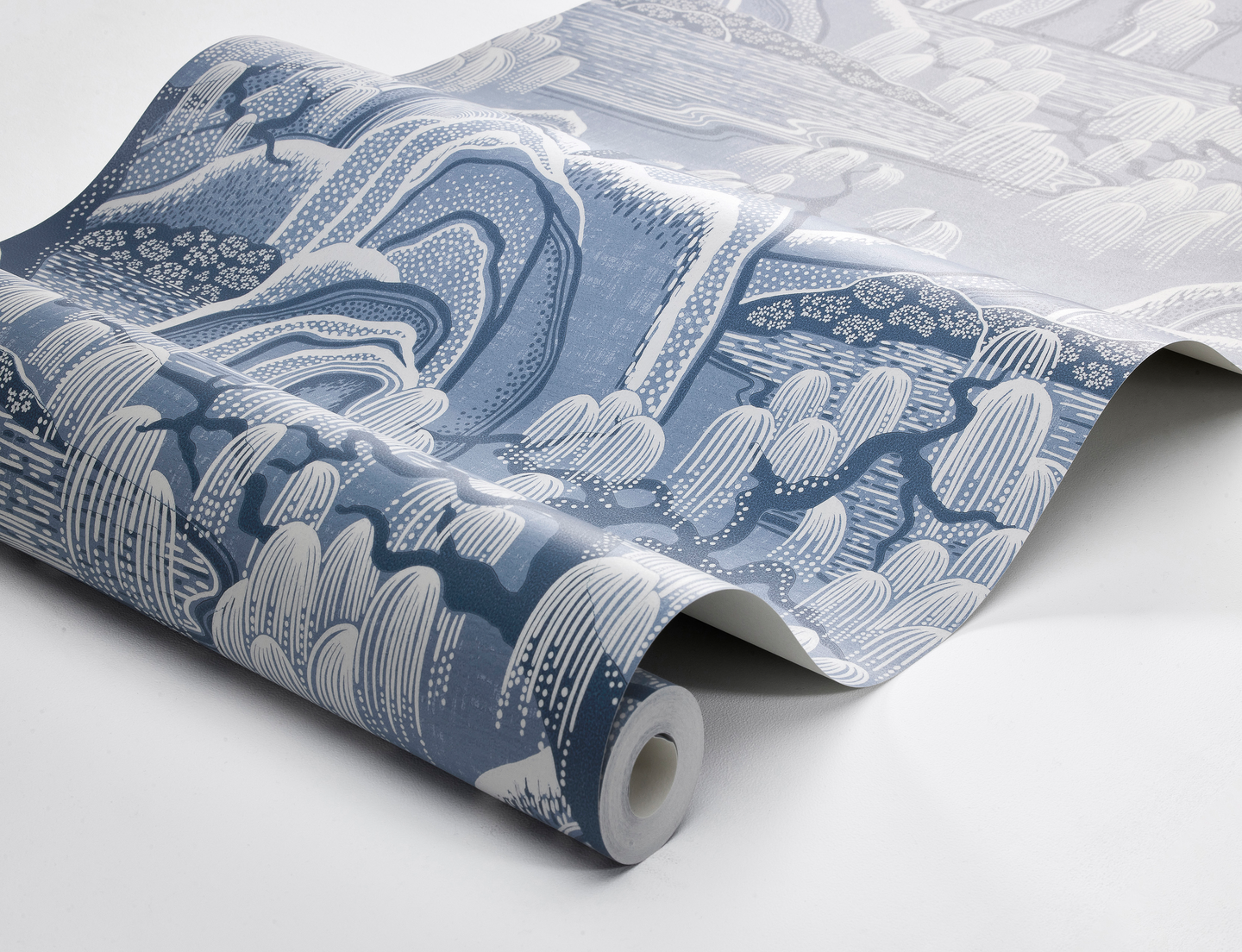 Kuitutapetti Boråstapeter Blue & White 6147 Indigo Garden 10,05m